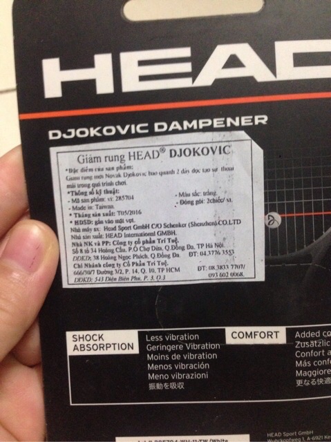 GIẢM RUNG CHÍNH HÃNG HEAD DJOKOVIC