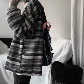(A206) Áo len cổ tim form rộng