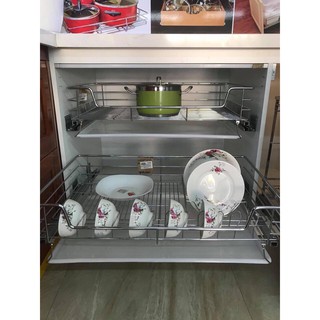 GIÁ ĐỰNG XOONG NỒI NAN DẸT INOX 304  CAO CẤP