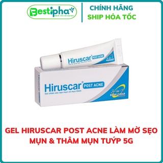 Hiruscar Post Acne Gel làm mờ thâm mụn, giảm sẹo hiệu quả Tuýp 5g