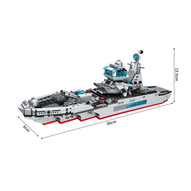 [700 CHI TIẾT] Bộ đồ chơi Lego Tàu Chiến TC700, bộ Lego Chiến Hạm bảo vệ bờ biển kèm Lego máy bay