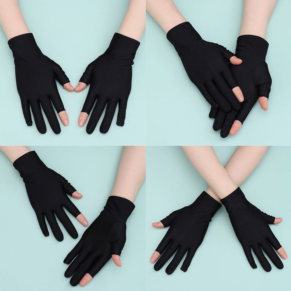 Găng Tay Thể Thao Hở Ngón Bằng Vải Spandex Co Giãn Thoáng Khí Nhiều Màu Sắc Cho Nam Và Nữ