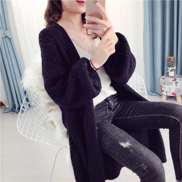 (HÀNG ORDER) Áo Cardigan vặn thừng dáng dài GNCM | WebRaoVat - webraovat.net.vn