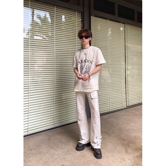 Áo Thun Heart Burn CRD - Màu Trắng/Đen