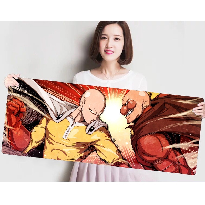 Miếng Lót Chuột Cỡ Lớn In Hình Anime One Punch Man Độc Đáo