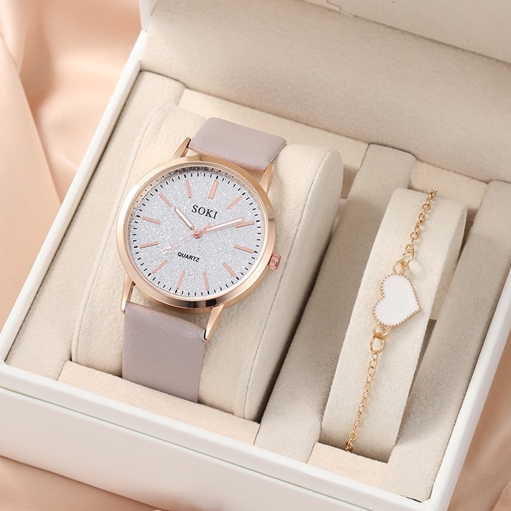 Đồng hồ nữ Analog Quartz Đồng hồ nữ thời trang bằng da