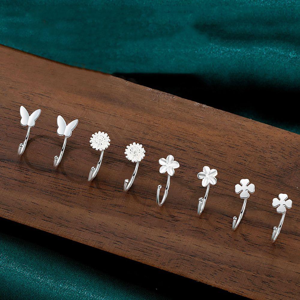 MXGOODS Bông Tai HợP Kim HìNh Hoa BướM Xinh XắN