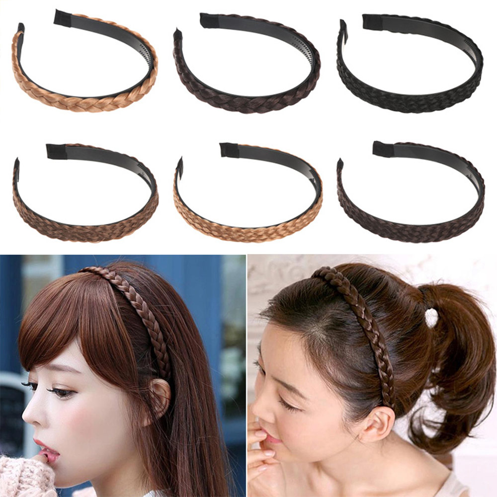 Băng Đô Tóc Giả Dạng Tết Nhiều Màu Chất Lượng Cao Cho Nữ