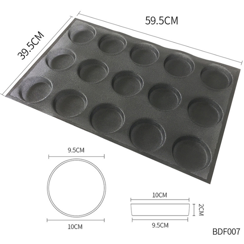 Khuôn Silicone Không Dính Dùng Làm Bánh Hamburger Tiện Dụng