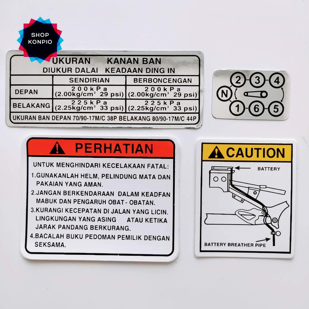 Bộ Tem Thông Số Gắp Carte Suzuki Sport Chống Thấm Nước, Chống Bay Màu