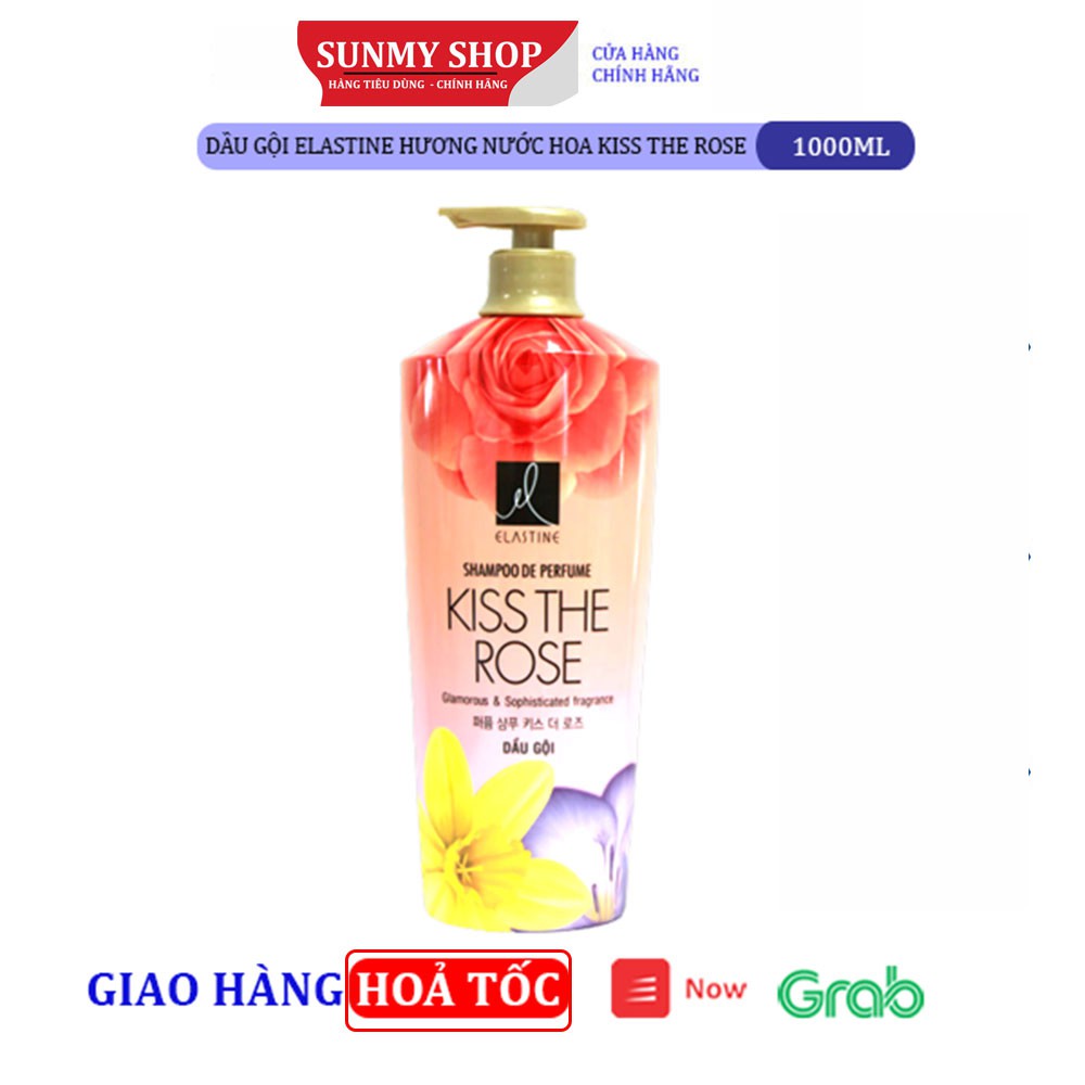 Dầu gội Elastine hương nước hoa Kiss The Rose 1000ml