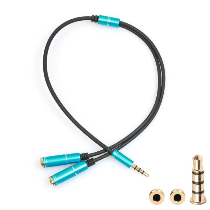 Cáp Chia Audio 3.5Mm Ra Mic Và Loa, Dây Chia Mic Và Loa Loại Tốt