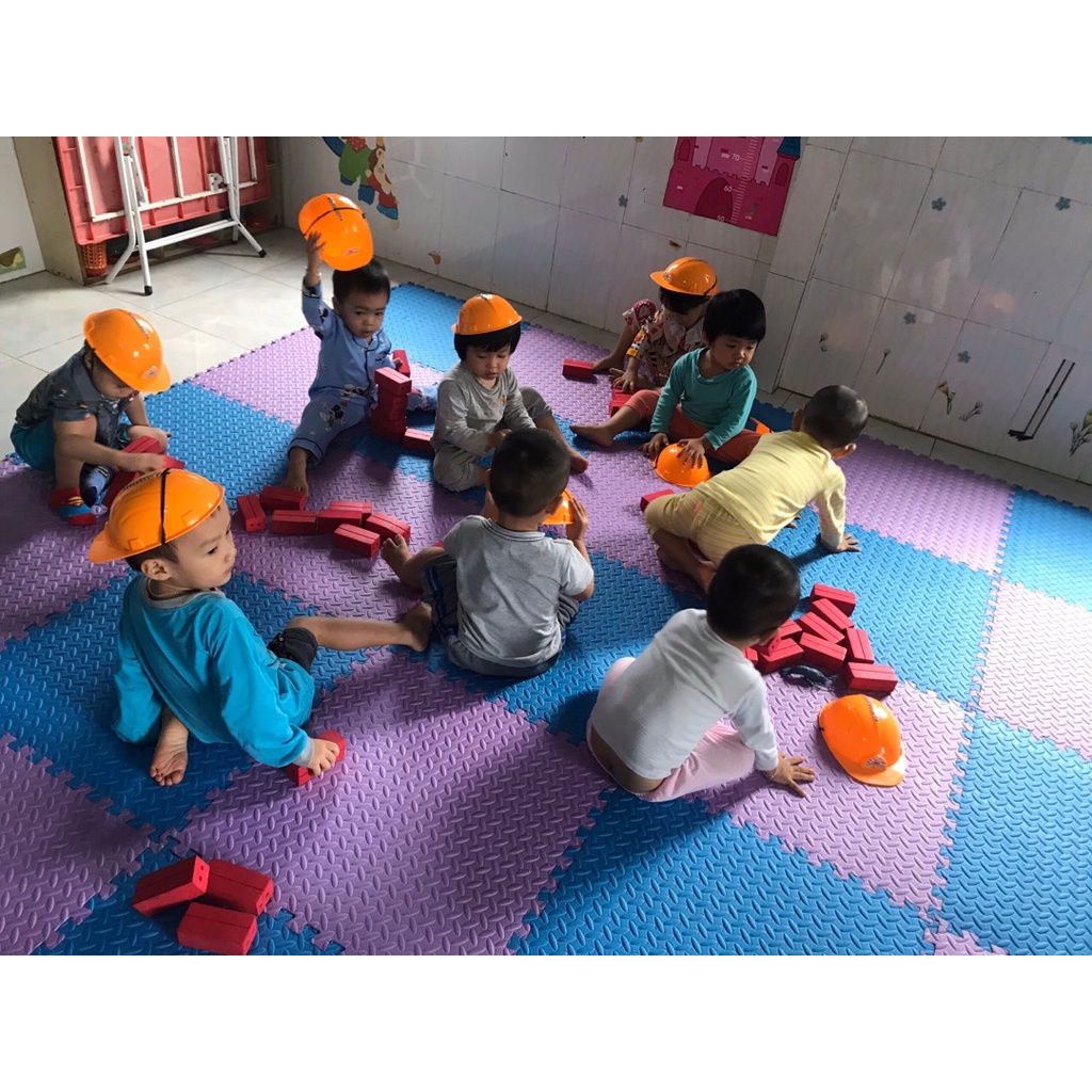 Mũ công nhân, mũ kỹ sư cho bé mũ bảo hộ MINMUN1618