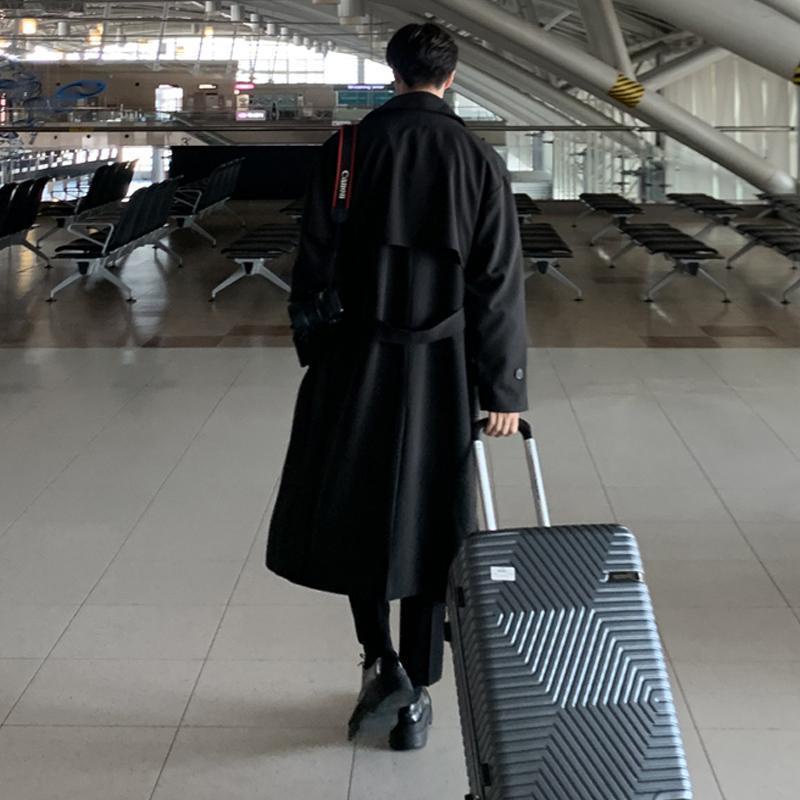 Hokage Áo Khoác Dáng Dài Qua Gối Phong Cách Hàn Quốc Thời Trang Mùa Xuân Cho Nam hokage 2022