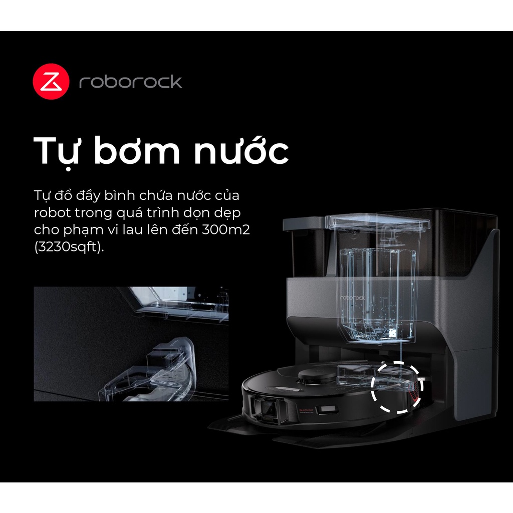 [Mã ELHA10 giảm 6% đơn 5TR] Dock sạc thông minh robot hút bụi Roborock S7 MaxV Ultra