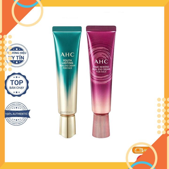 Kem Dưỡng Mắt AHC Time Rewind Real Eye Cream For Face,Ngăn Ngừa Nếp Nhăn,Loại Bỏ Quầng Thâm [ Chính - Hãng ] | BigBuy360 - bigbuy360.vn