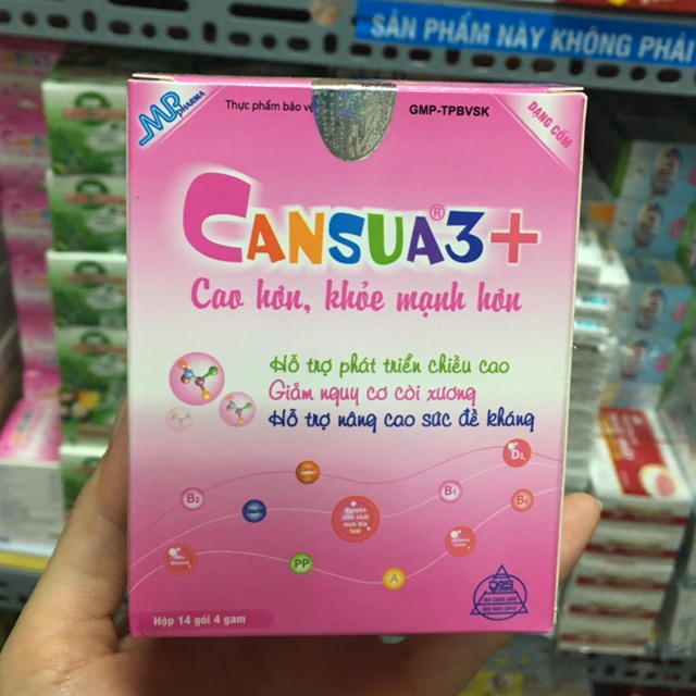 Cốm cansua3+ bổ sung vitamin và khoáng chất cho trẻ
