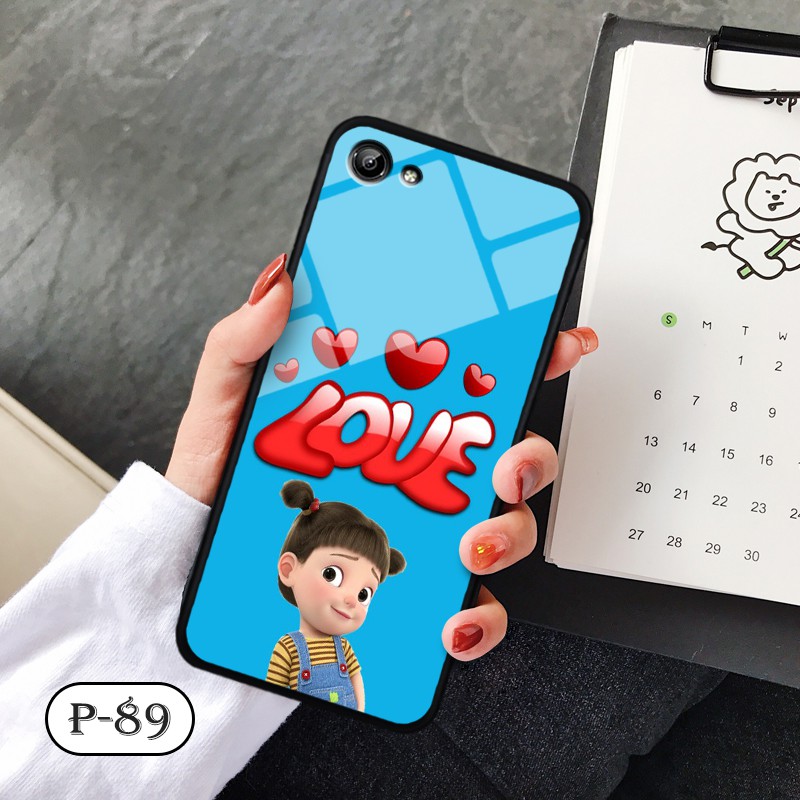 Ốp lưng kính 3D  OPPO A39/ A57 - hình cute