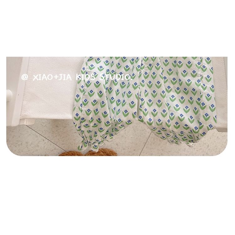 [Babycat] Hàng Có Sẵn Bán Chạy Phong Cách Mới Nhật Bản Hàn Quốc Too!Quần Dài Dáng Rộng Màu Sắc Lá Cây Thời Trang Mùa Hè Cho Bé Gái