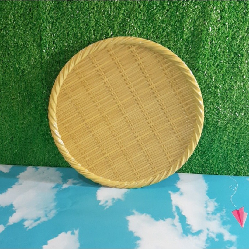 Đĩa tròn giả tre Melamine DTR 05-11,Dĩa tròn Melamiene hàng Cao Cấp