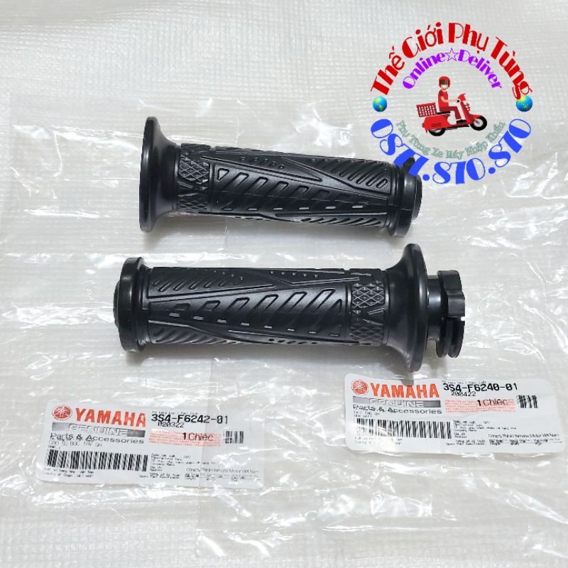 Cao su tay lái - bao tay Sirius zin chính hãng Yamaha Việt Nam - 3S4-F6242-01 /3S4-F6241-01 /3S4-F6240-01