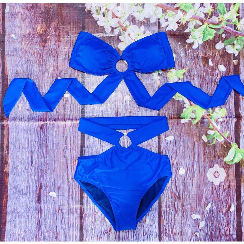 Bikini đồ bơi bộ bơi nữ 2 mảnh phối khoen EVA 2M2K