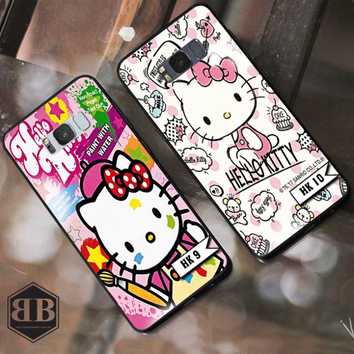 Ốp lưng kính cường lực Samsung Galaxy S8 / S8 Plus ( S8+ ) hình hello kitty