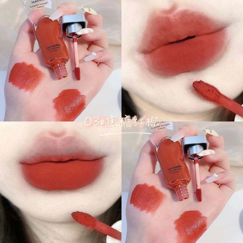 Son Kem Lì MAFFICK Mềm Môi Căng Mọng Ice Cube Velvet Cute Doll Tuýp