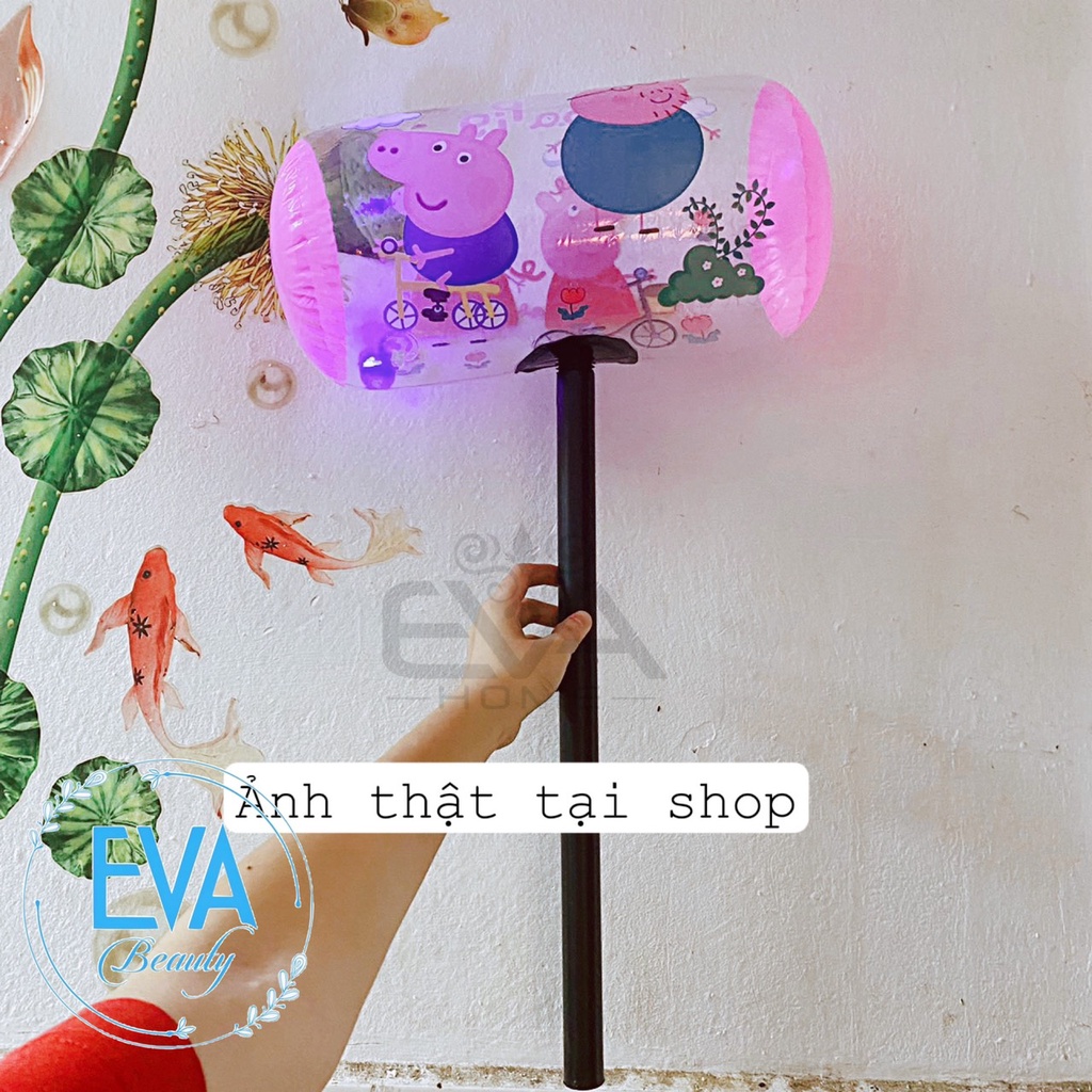 Đồ Chơi Bơm Hơi / Đồ Chơi Búa Tạ Hoạt Hình Đèn Phát Sáng Cán Tay Cầm Nhựa Lớn 70 Cm Vui Nhộn