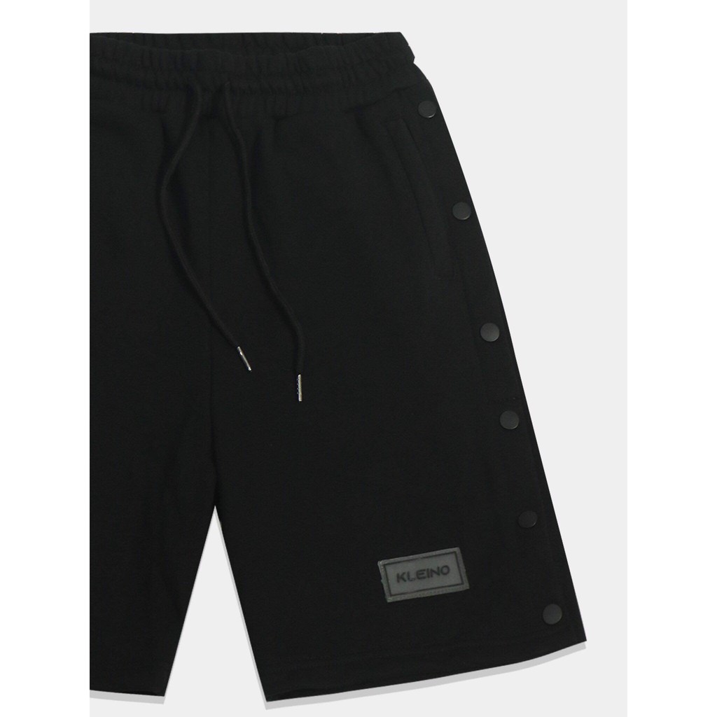 Quần short nam KLEINO BLACK BUTTON SHORT