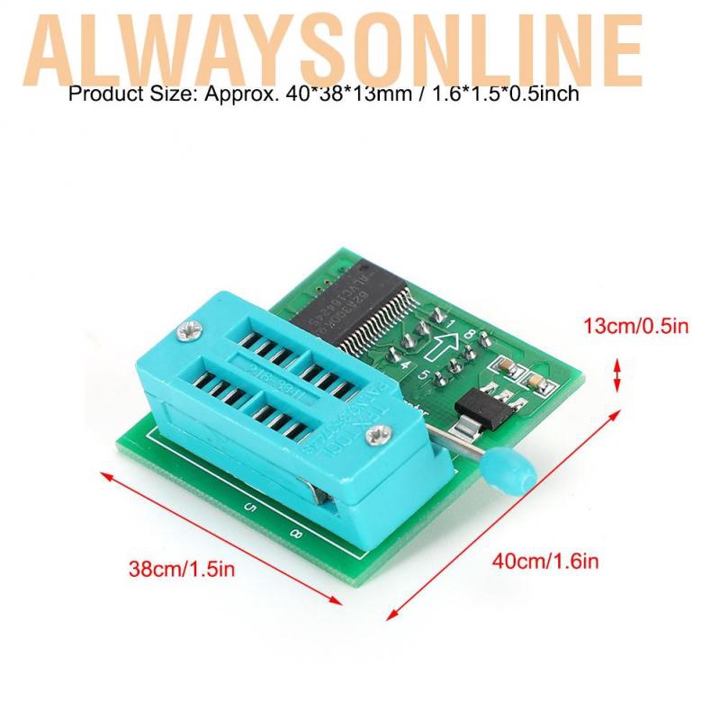 Alwaysonline 1.8V Converter Board  SPI Flash SOP8 DIP8 Conversion Flat Panel MX25 Adapter Applicable for MX2