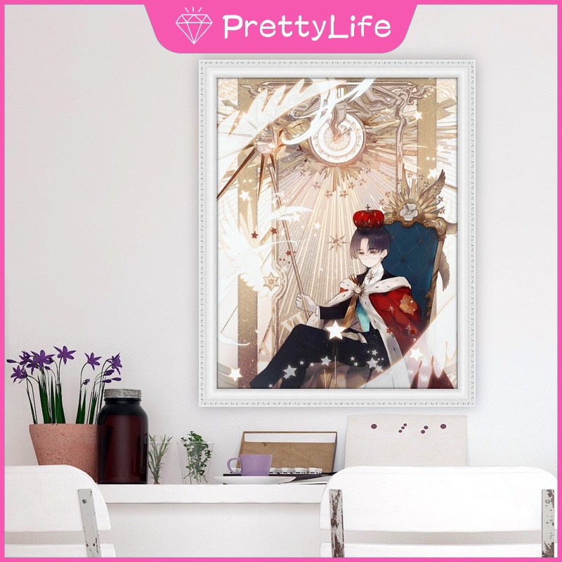 Bộ Tranh Đính Đá 5D Tự Làm Họa Tiết Hoa Anh Đào Kích Thước 40x50cm Trang Trí Phòng Bé