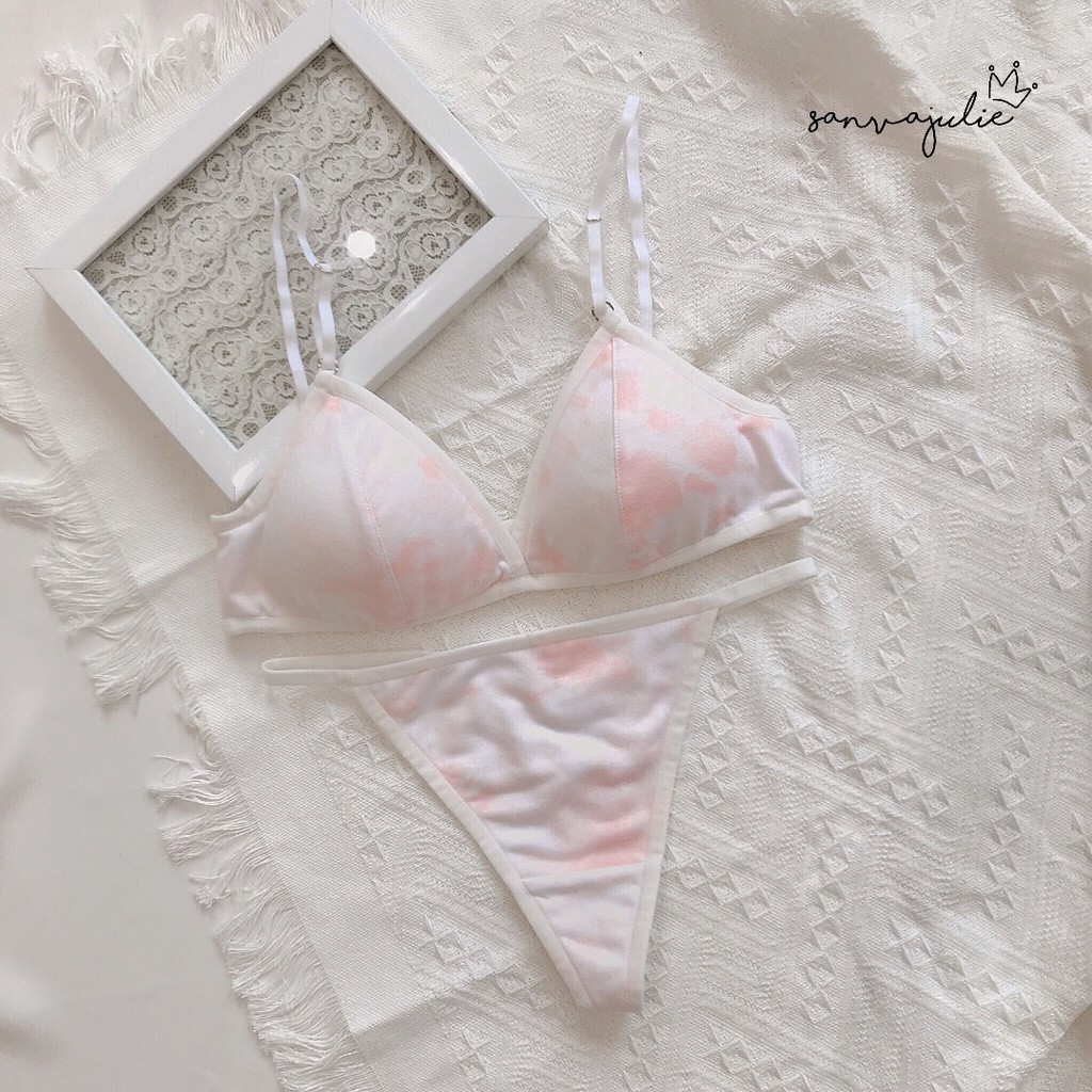 Bộ đồ lót Galaxy 02 (Thiết kế) - áo không gọng có mút - quần tam giác | BigBuy360 - bigbuy360.vn