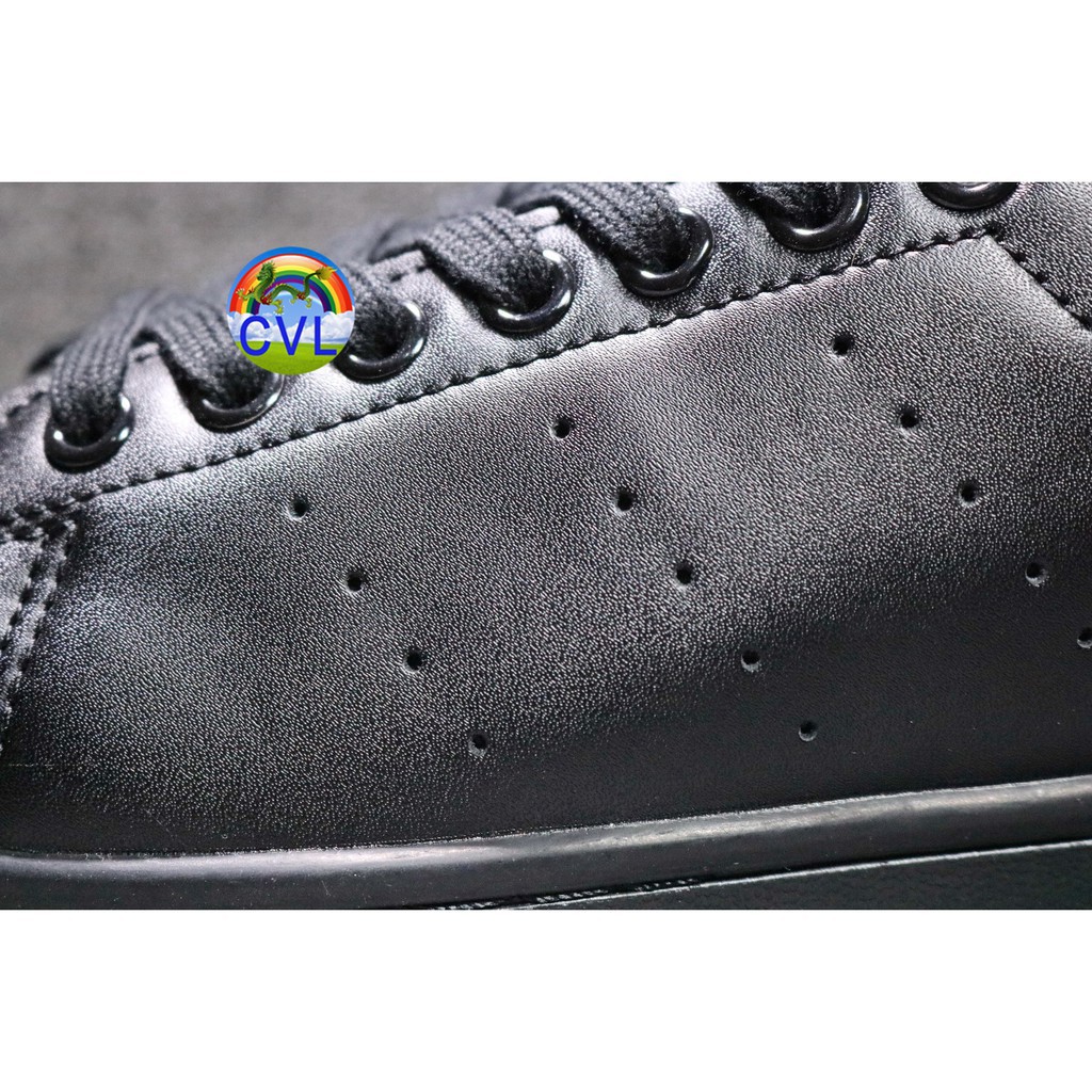 Adidas Stan Smith Super Soft Leather Men And Women Sneakers M20327 Vintage Clover Smith Full Black