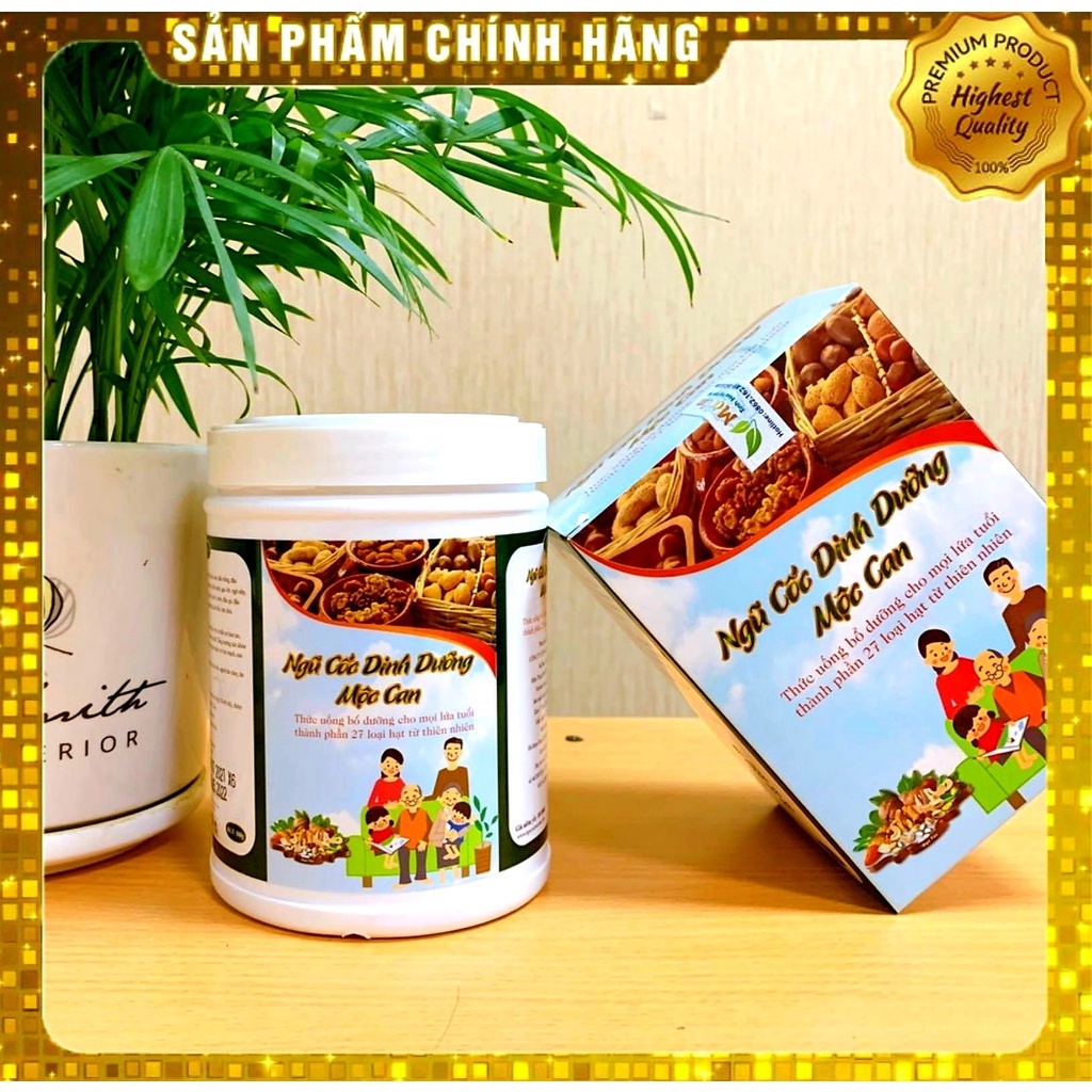 Ngũ cốc dinh dưỡng Mộc Can, ngũ cốc dành cho người cần bổ sung dinh dưỡng, người ăn kiêng, tiểu đường, mỡ máu, tăng cân