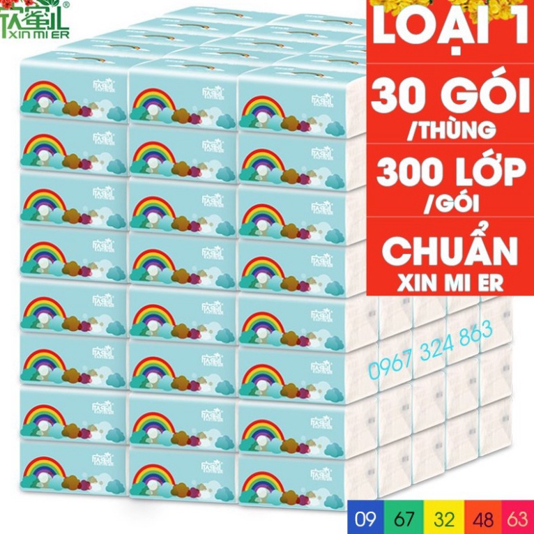 30 GÓI GIẤY ĂN CẦU VỒNG XIN MIER/GIẤY TRÚC SIPIAO CHÍNH HÃNG [GIÁ TỐT NHÂT]