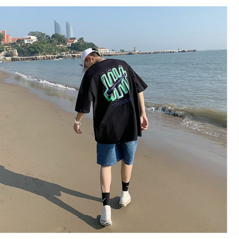 Áo Thun Tay Lỡ 100% Cotton Form Rộng Unisex Ulzzang