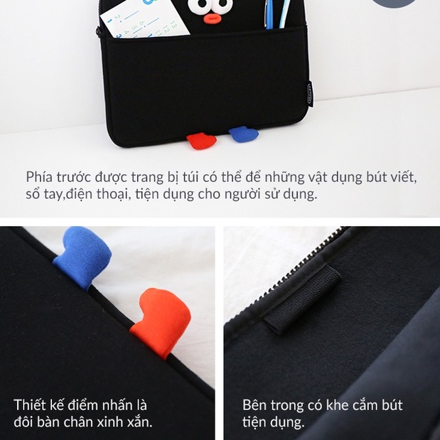 Túi đựng máy tính bảng ipad 11inch Wide Brunch Brother bằng vải phong cách Hàn Quốc chống sốc - FUNSHOP - Cobi Home