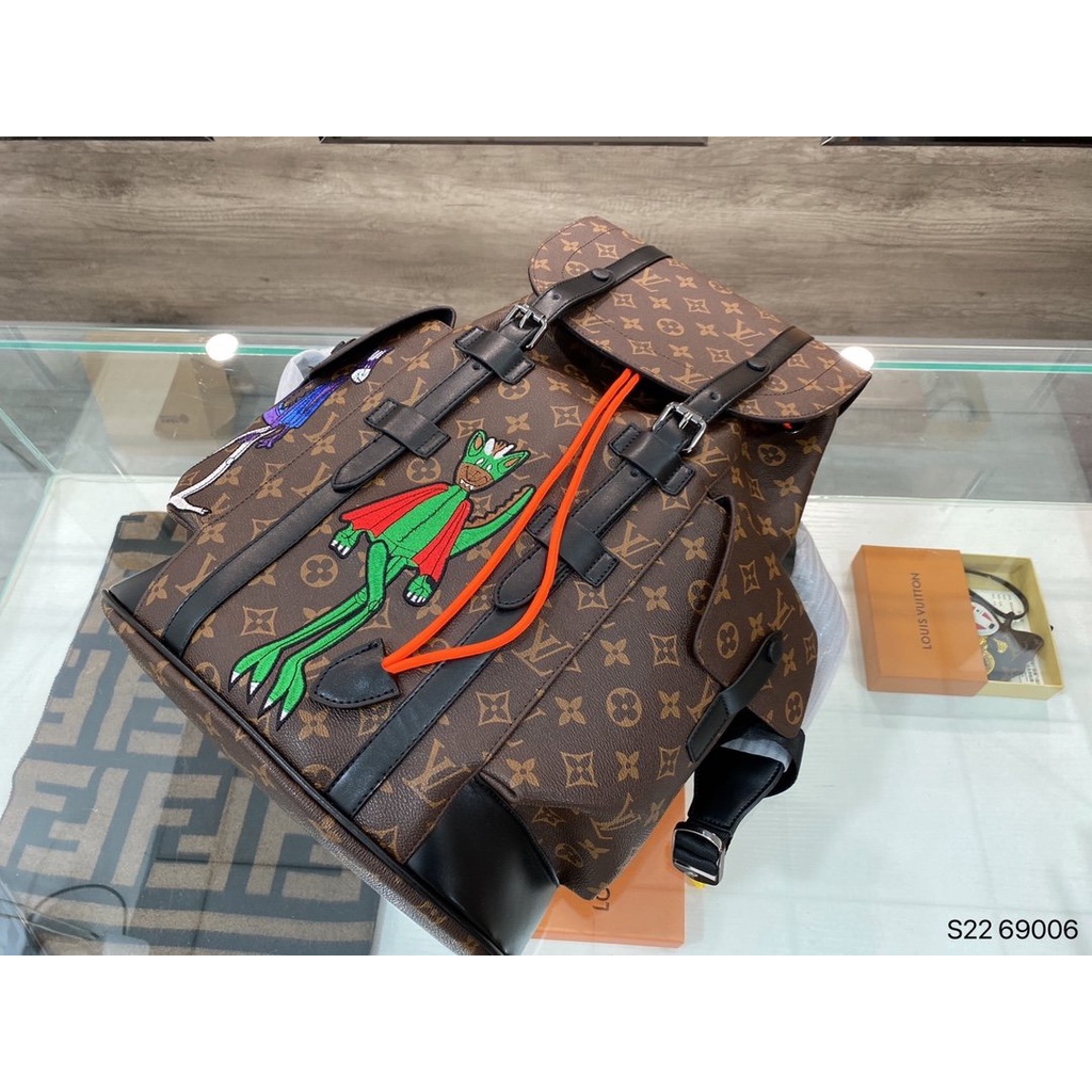 LOUIS VUITTON Ba Lô Thể Thao LV Chất Liệu Da Kích Cỡ Lớn Thời Trang Dành Cho Nữ