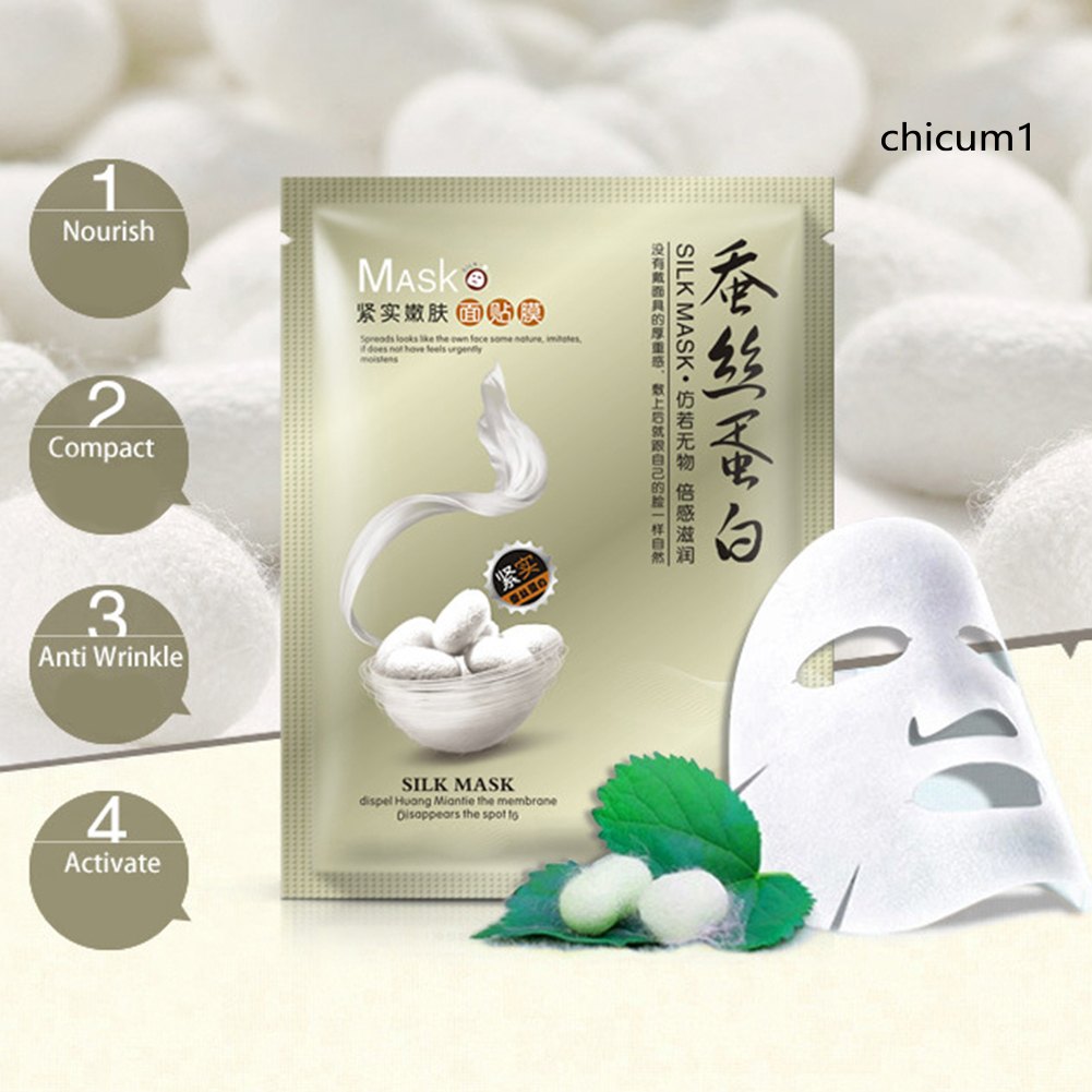 Mặt nạ lụa dưỡng ẩm se khít lỗ chân lông gấp 8 lần chăm sóc da mặt