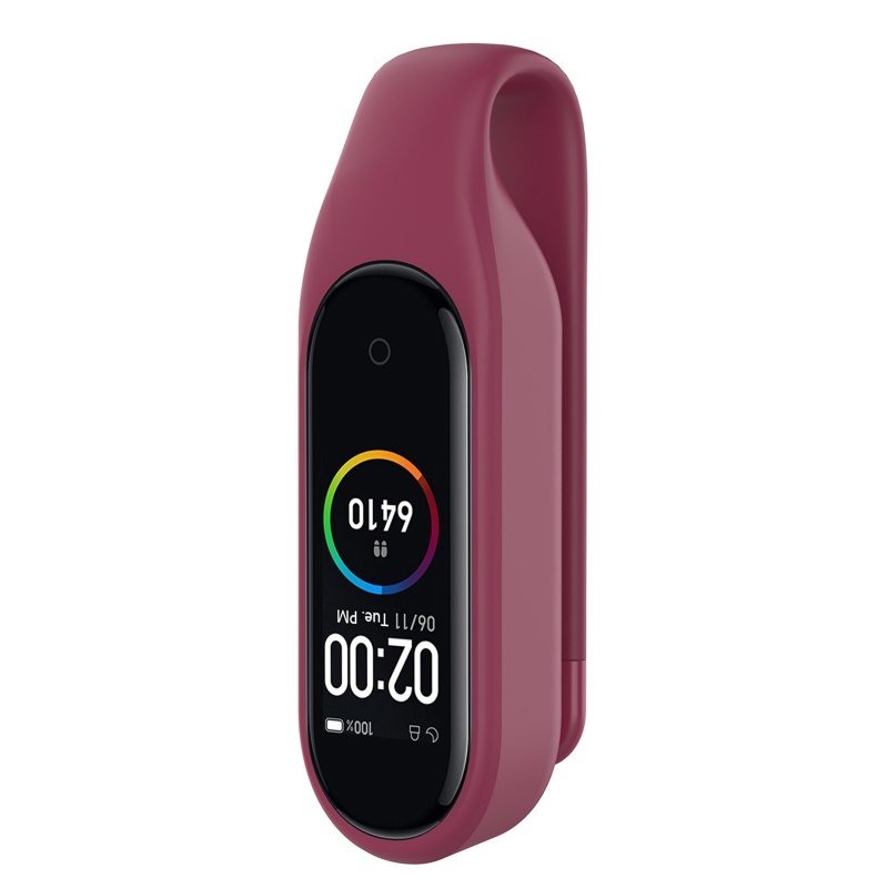 Dây Đeo Thay Thế Chất Liệu Silicon Màu Trơn Cho Mi 7 6