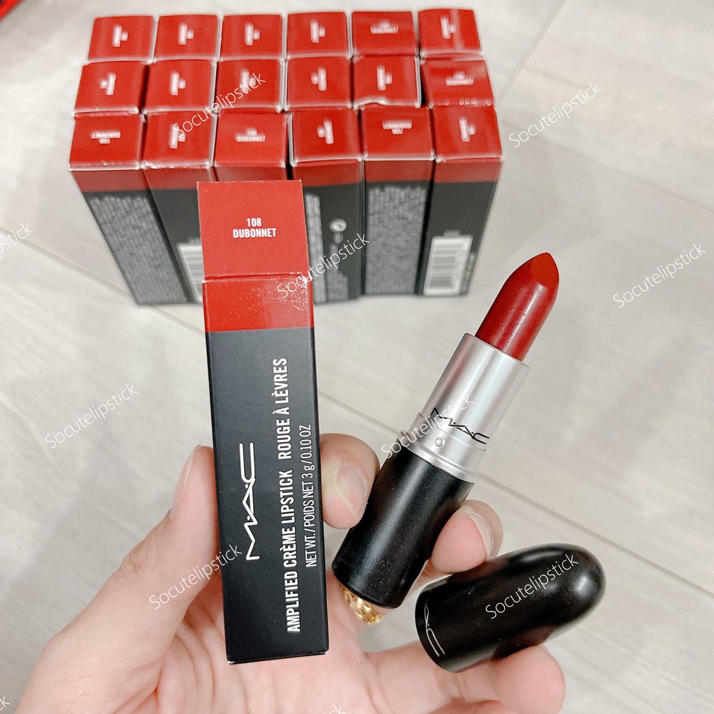 Son thỏi MAC Cremesheen Lipstick màu Whirl - Mocha - So Chaud - Dubonnet - Cockney - Lady Bug - Shameless Vain Fullsize