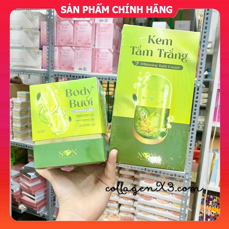 [Mua 1 tặng 3] Kem Body Bưởi S.O.N GROUP - Mua 1 Kem Body Ủ Cốt Bưởi Tặng Tắm Trắng