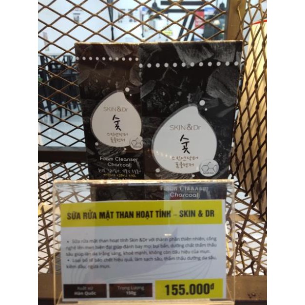 Sữa rửa mặt nam than hoạt tính 30Shine Skin&Dr dưỡng ẩm trắng da sạch sâu cho da mụn - 30Shine phân phối chính hãng | BigBuy360 - bigbuy360.vn