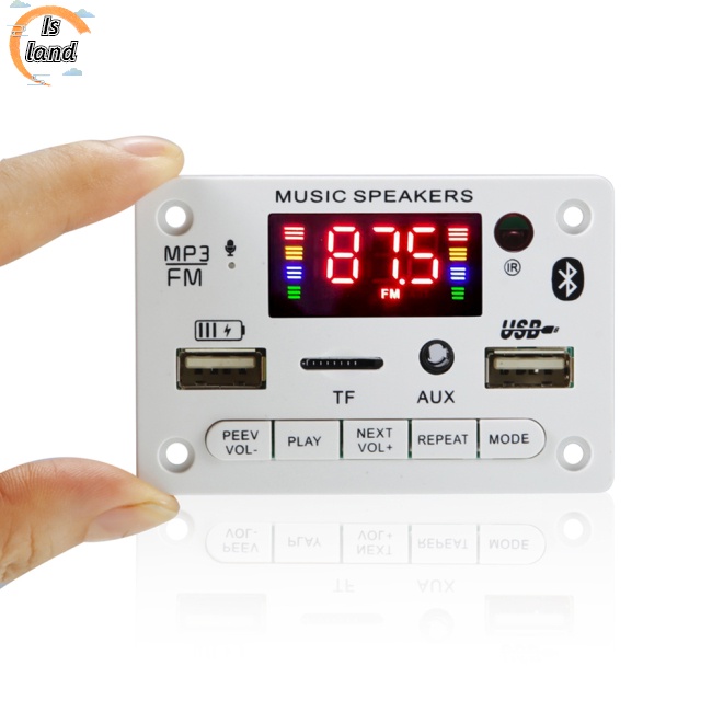 Bảng Mạch Giải Mã Bluetooth 5.0 Mp3 12v Hỗ Trợ Gọi Điện Thoại Tf Usb Fm Jx-810bt Kèm Điều Khiển Từ Xa