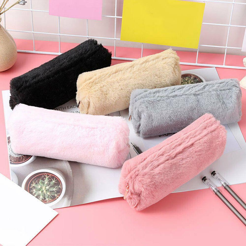 Túi Lông Nhung Hình Bát Giác Đựng Đồ Tiện Dụng Cho Nữ