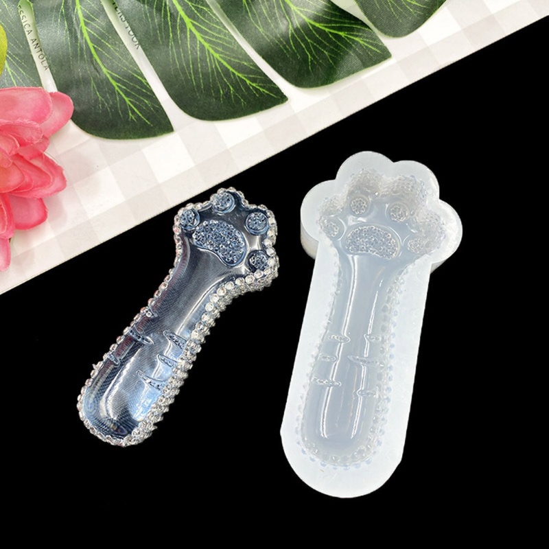 Khuôn Silicone Làm Nến Hình Chân Mèo Độc Đáo