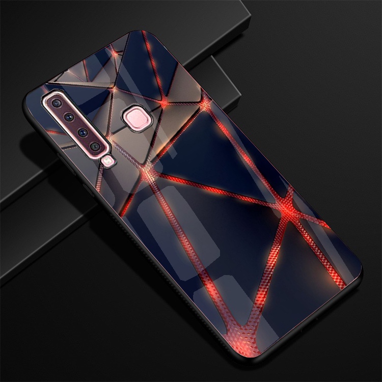 Ốp Lưng Kính SAMSUNG GALAXY A9 2018 Hình in 3D sáng bóng cao cấp