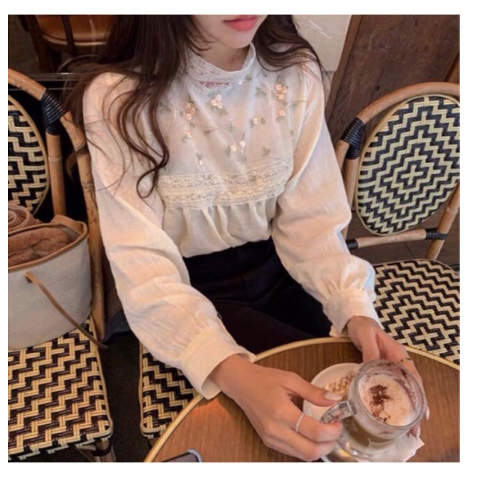 Áo babydool cổ kín xinh 💖FREESHIP💖 Giảm 10k nhập mã [ AO NU ] 💖Áo nữ xinh phong cách hàn quốc | BigBuy360 - bigbuy360.vn