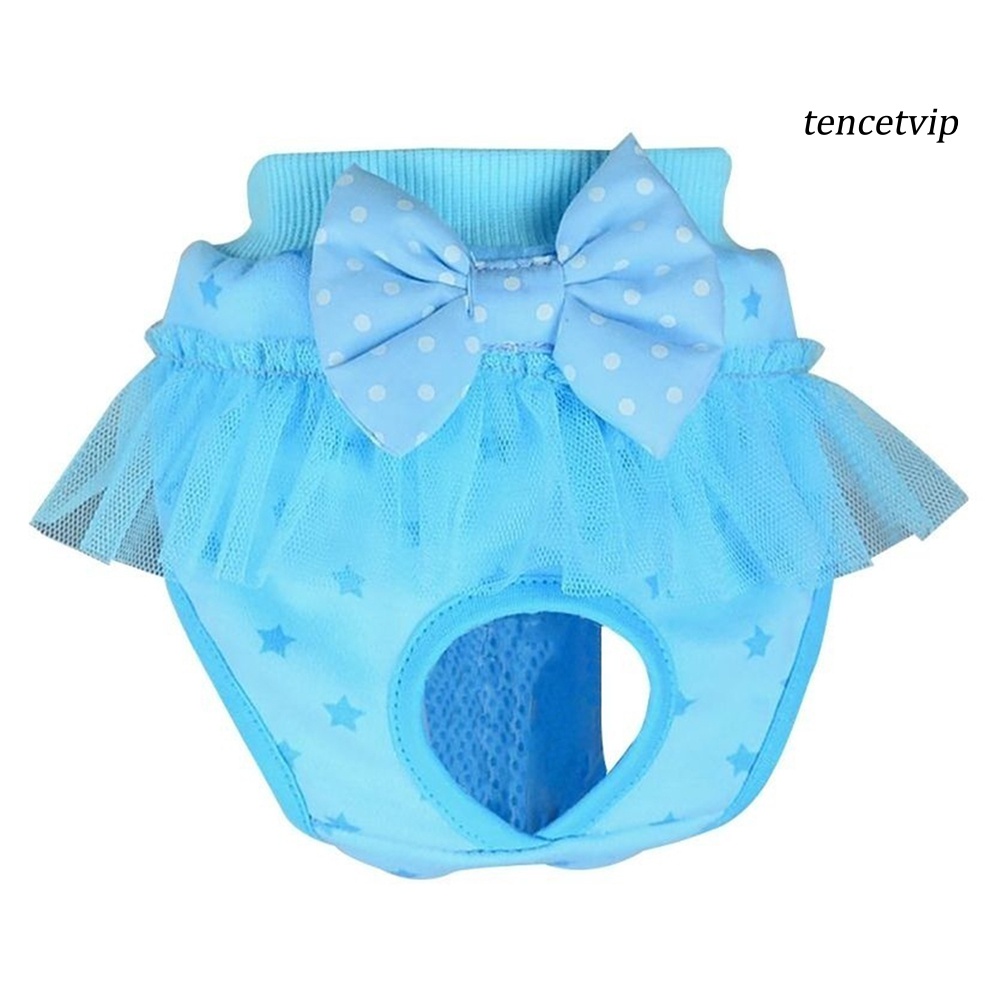 Quần Tã Cotton Đính Nơ Xinh Xắn Cho Cún Cưng